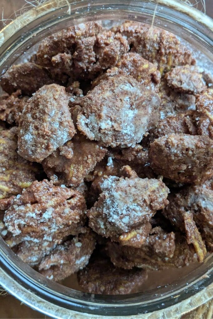 completely covered, and still warm gooey rich puppy chow made with more protein and less sugar