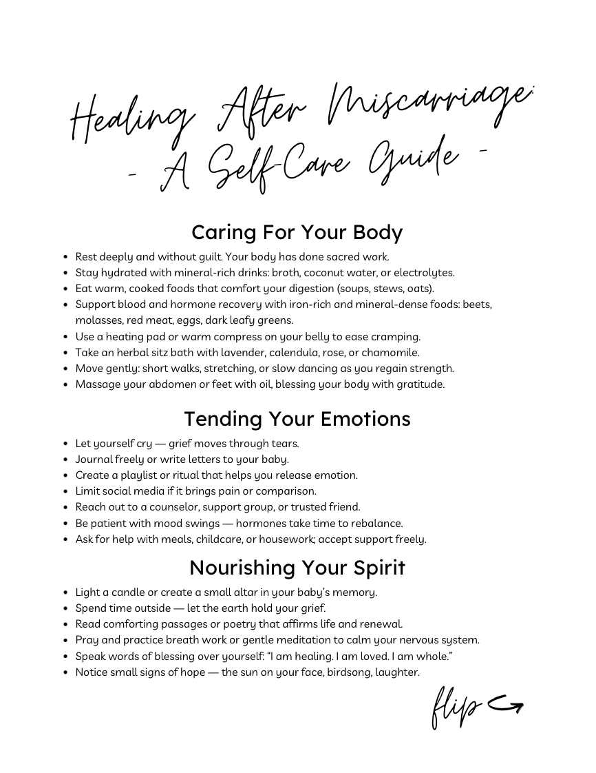 Healing After Miscarriage - A Self-Care Guide from Maxon Made