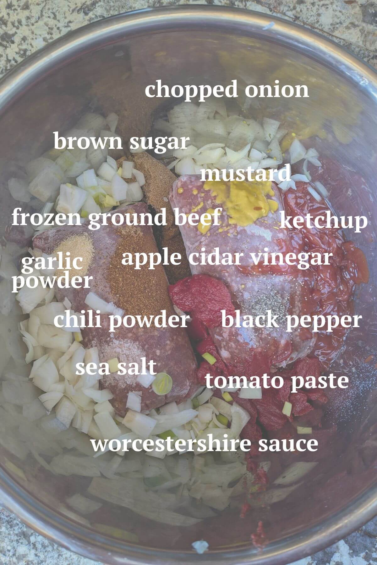 ingredients for How to Make Tavern Sandwiches from Frozen Ground Beef