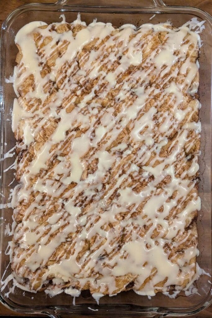 drizzle with glaze